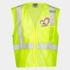 Unisex Single Pocket Zipper Mesh Vest Thumbnail